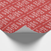 平静を保って下さい及び安全でカスタムな包装紙を遊んで下さい ラッピングペーパー (角)