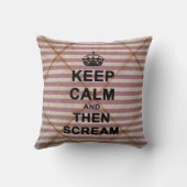 平静を保って下さい及び次に叫んで下さい クッション (裏面)