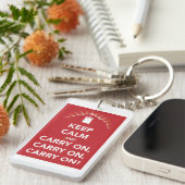 平静を保って下さい及び続けていって下さい、続けていって下さい、続けていって下さい! keychain キーホルダー (正面右)