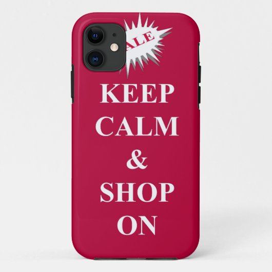 平静を保って下さい及び買物をして下さい Case-Mate iPhoneケース (裏面)