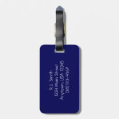 平静を保って下さい及び、カスタマイズ荷物のラベル頻繁に巡航して下さい ラゲッジタグ (裏面縦)