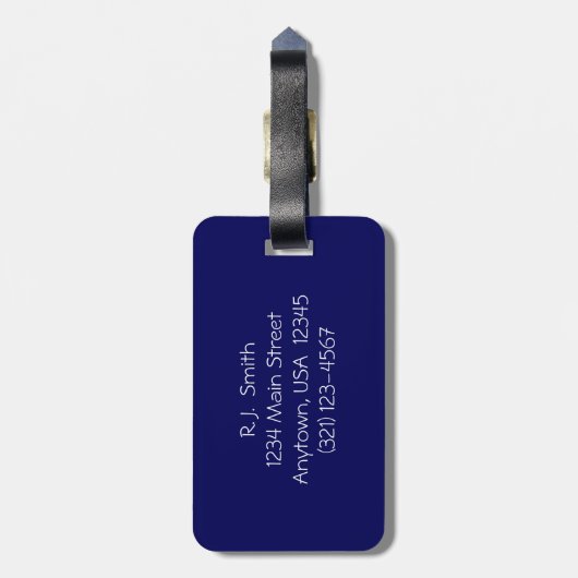 平静を保って下さい及び、カスタマイズ荷物のラベル頻繁に巡航して下さい ラゲッジタグ (裏面縦)