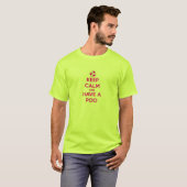 平静を保って下さい及びPooを持って下さい Tシャツ (正面フル)