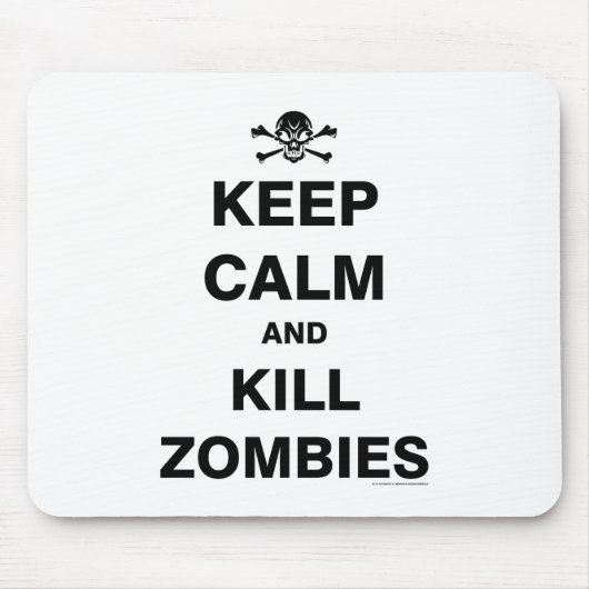 平静を保って下さい マウスパッド (正面)