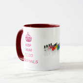 平静を保って下さい-私はあなたのネイルのマグをします マグカップ (正面左)