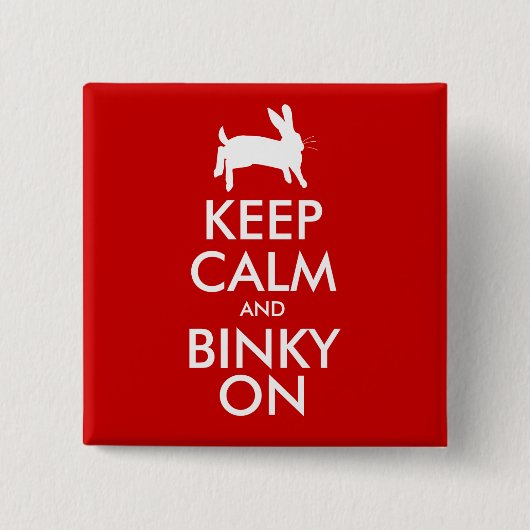 平静を保って下さい 缶バッジ (正面)