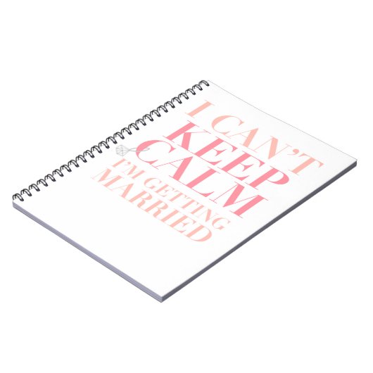 平静を保つことができません-私はノートを結婚しています ノートブック (左側)