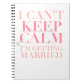 平静を保つことができません-私はノートを結婚しています ノートブック (正面)