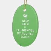 平静を保てば私はJiuJitsuの私の技術を示します セラミックオーナメント (左)