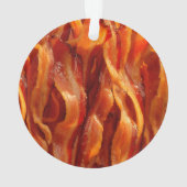 平静を焼けるように暑いベーコンのあなたの文字保って下さい オーナメント (裏面)