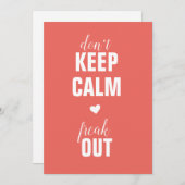 平静を祖母の妊娠の発表あなたは保って下さい 案内状 (正面/裏面)