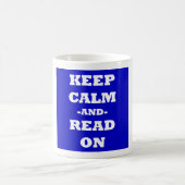 平静を読まれる保てば コーヒーマグカップ (中央)