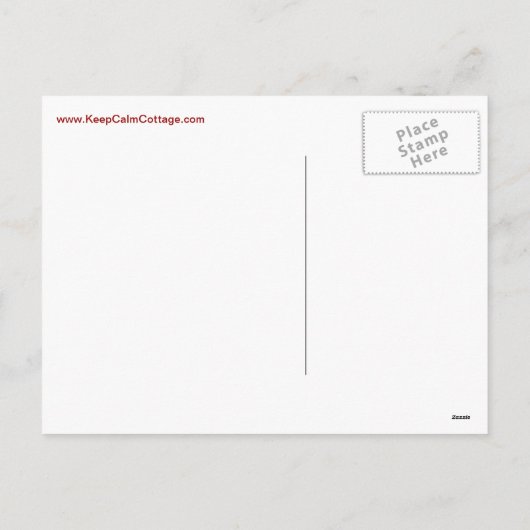 平静を赤および緑でメリー保てば シーズンポストカード (裏面)