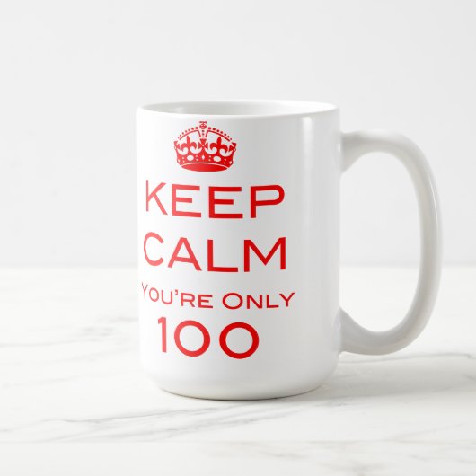 平静を100つのあなたはただ誕生日のマグ保って下さい コーヒーマグカップ (右)