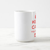 平静を50のあなたはただ誕生日のマグ保って下さい コーヒーマグカップ (中央)