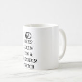 平静を、私あります台所魔法使いが保って下さい コーヒーマグカップ (正面右)