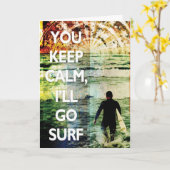 平静を、私挨拶状行きます波の保ちます カード (黄色い花)