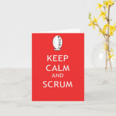 平静及びスクラムを保って下さい カード (黄色い花)