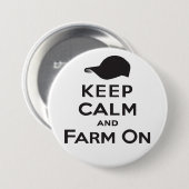 平静及び農場のオンボタンを保って下さい 缶バッジ (正面&裏面)