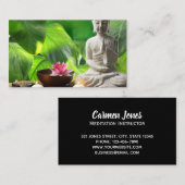 平静場面及び仏の黙想のインストラクター 名刺 (正面/裏面)