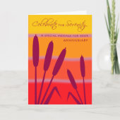 平静12のステップ誕生日か記念日を祝って下さい カード (正面)