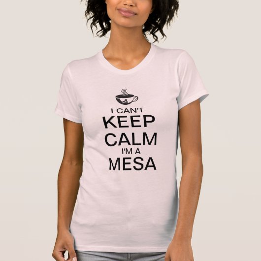平静|のコーヒーカップのTシャツを保って下さい Tシャツ (正面)