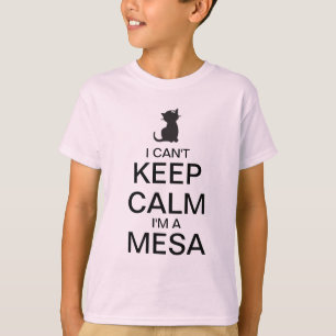平静 の女の子の子猫のTシャツを保って下さい Tシャツ