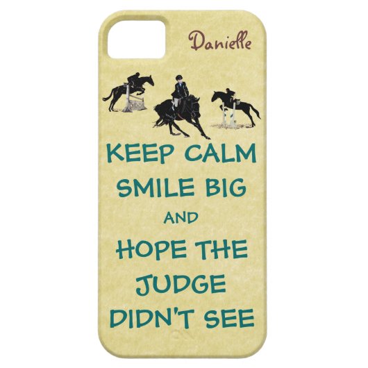 平静、スマイルの大きい騎手を保って下さい Case-Mate iPhoneケース (裏面)
