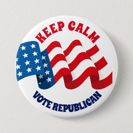 平静-投票共和党GOP --を保って下さい 缶バッジ