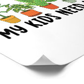 平面ことわざ |観葉植物ホビーガーデナーギフト ポスター (角)