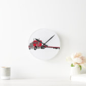 平面トラック ラウンド壁時計 (ホーム)