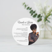 平面円メニューカード セーブザデート (スタンド正面)