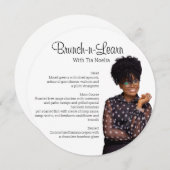 平面円メニューカード セーブザデート (正面/裏面)