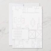 平面図招待状 招待状 (裏面)