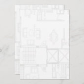 平面図招待状 招待状 (正面/裏面)