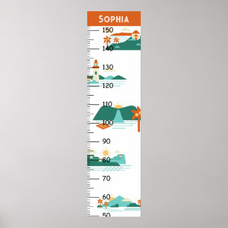 平面図目印の成長図 ポスター