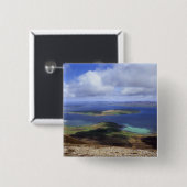 平面図: burraの音、graemsay及びオークニー諸島の本土 缶バッジ (正面&裏面)