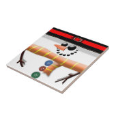 平面状雪だるまセラミックタイル タイル (側面)