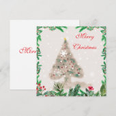 平面的ホリデーカード シーズンカード (正面/裏面)