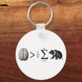 平頭が切れる均のクマよりも キーホルダー (正面)