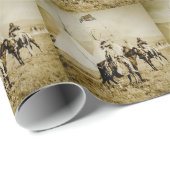 平頭のインディアンのヴィンテージのネイティブアメリカンの戦士 ラッピングペーパー (ロールコーナー)