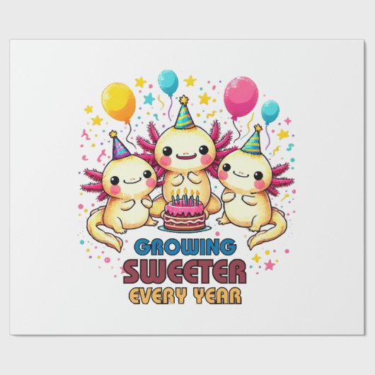 年々増える甘さ ラッピングペーパー (フラット)