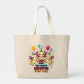 年々増える甘さ ラージトートバッグ (裏面)