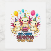 年々増える甘さ ワインラベル (シングルラベル)