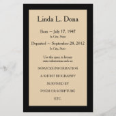 年々、写真付き追悼のご案内 (裏面)