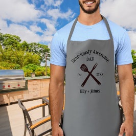 年おもしろい名の素晴らしパパ エプロン