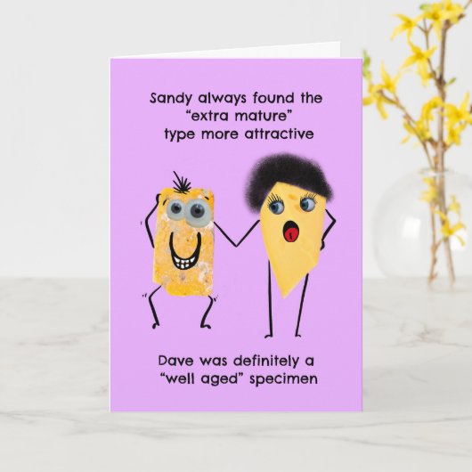 年おもしろい理 カード (黄色い花)