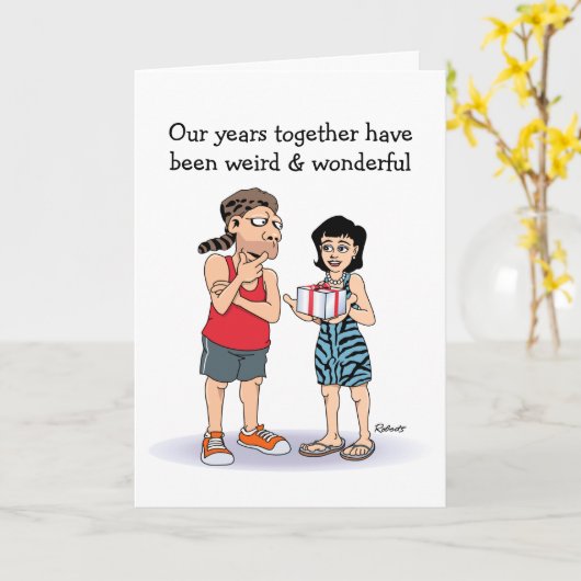 年おもしろい理 カード (黄色い花)