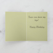 年おもしろい齢に伴う誕生日 カード (内部)