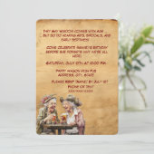 年おもしろい齢の女性のための誕生日 – 青臭い高齢者 招待状 (スタンド正面)